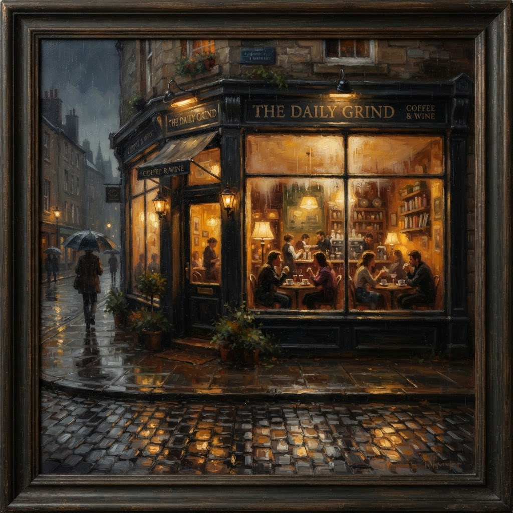 Impressionist Oil — Quiet Evening